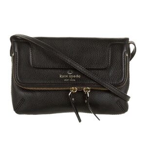 Kate spade folder over clutch with strap Black Crossbody bag